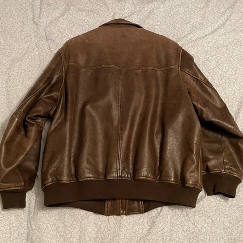 Rothco XXL vintage Bomber Flight Leather jacket - Picture 4 of 9